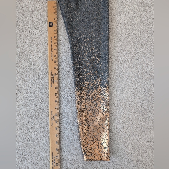 Beyond Yoga Alloy Ombre Sparkle High Waisted Midi Legging Grey & Copper Size S - Picture 10 of 10
